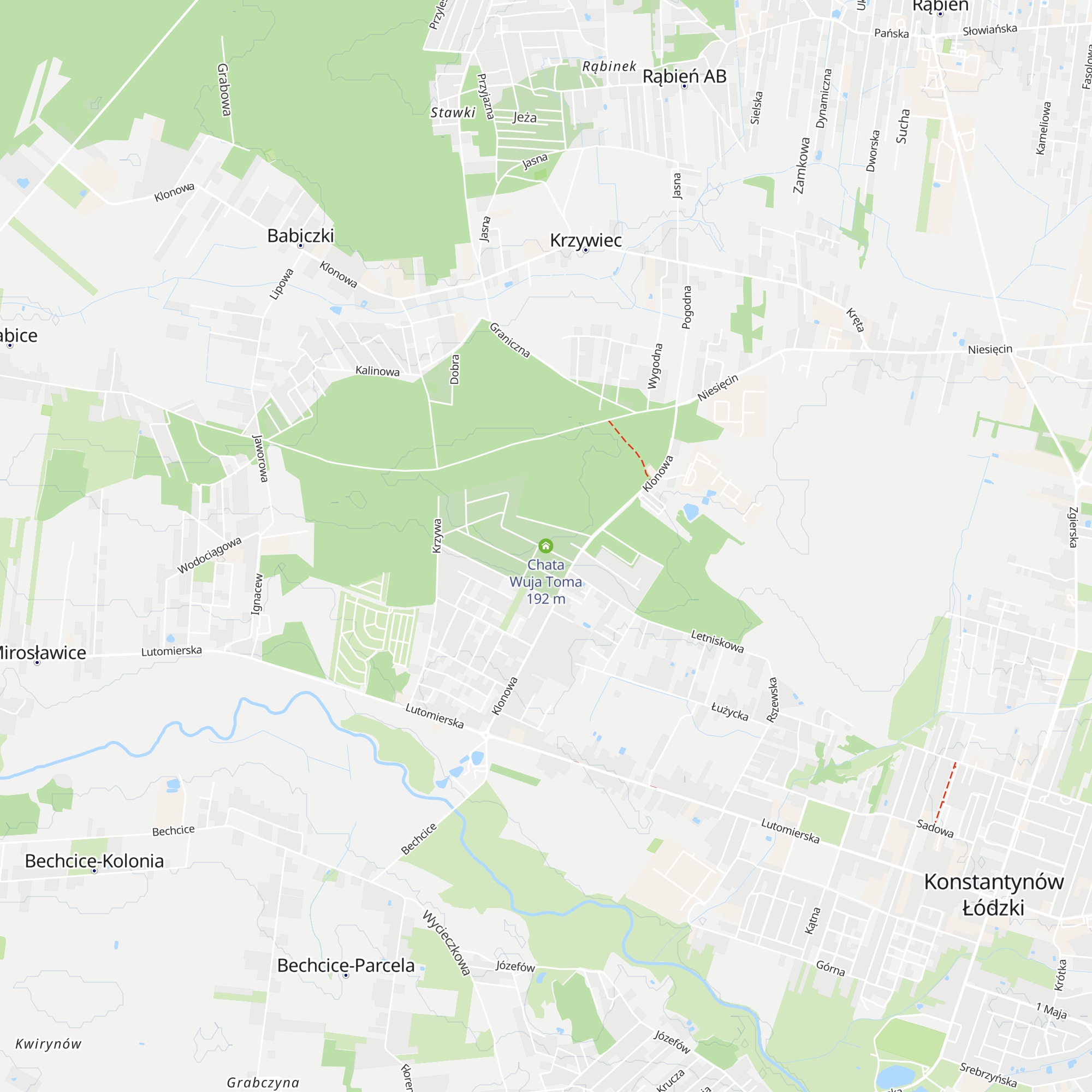 Chata Wuja Toma map