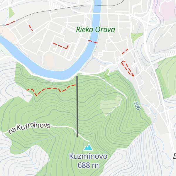 Map of Chata Kuzmínovo