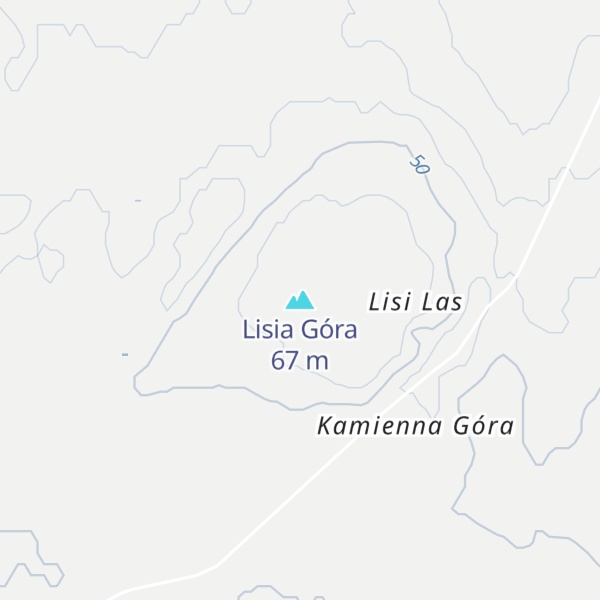 Map of Lisia Góra