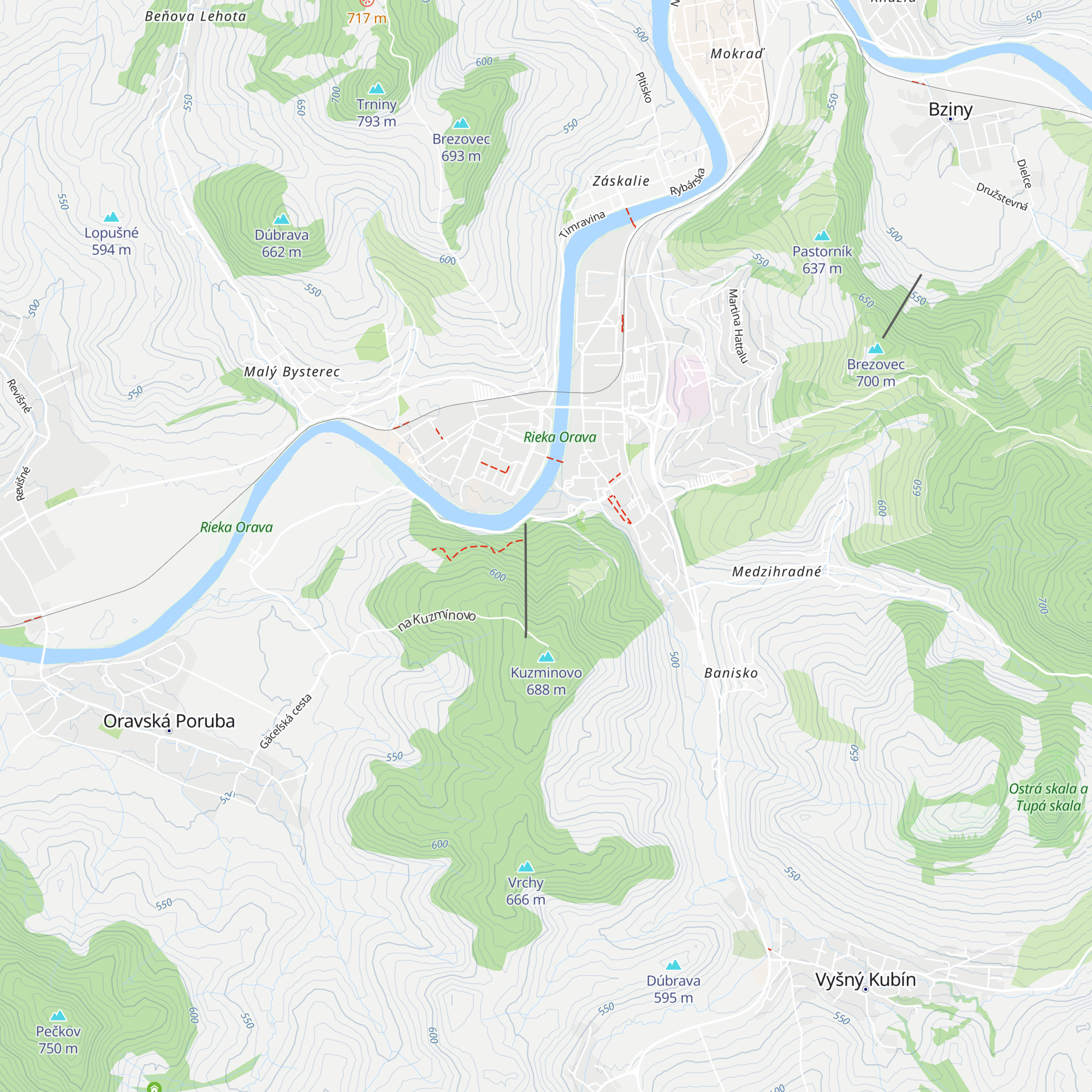 Chata Kuzmínovo map