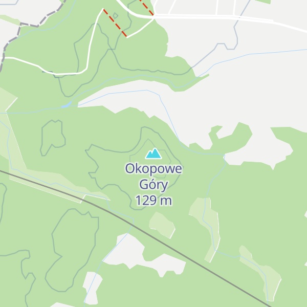 Map of Okopowe Góry