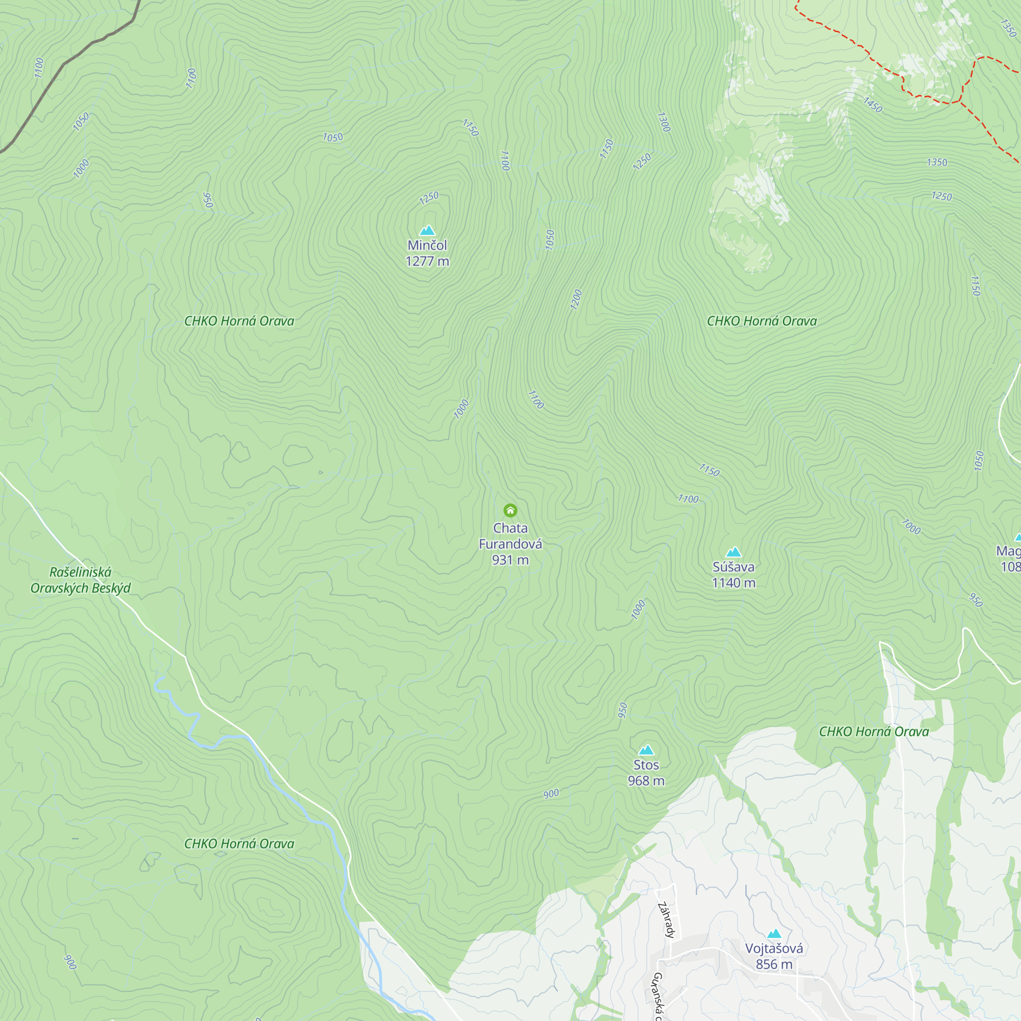 Chata Furandová map