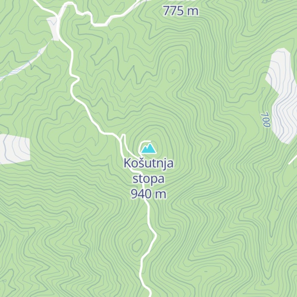 Map of Košutnja stopa