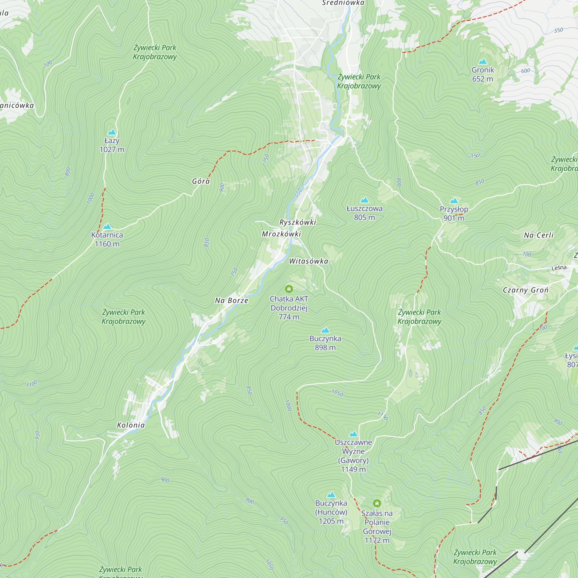 Chatka AKT Dobrodziej map