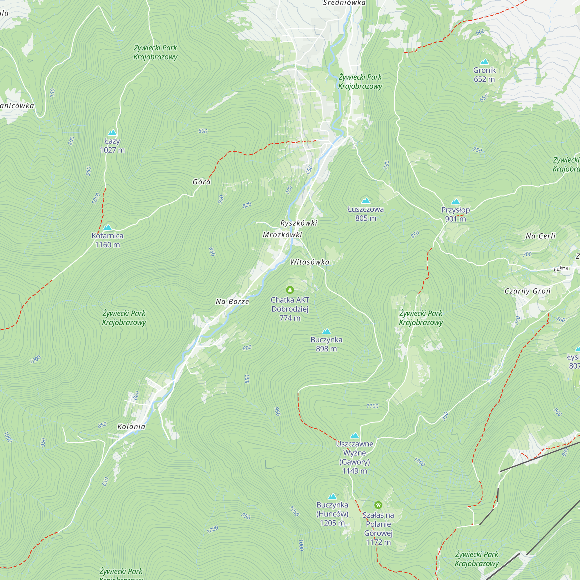 Chatka AKT Dobrodziej map