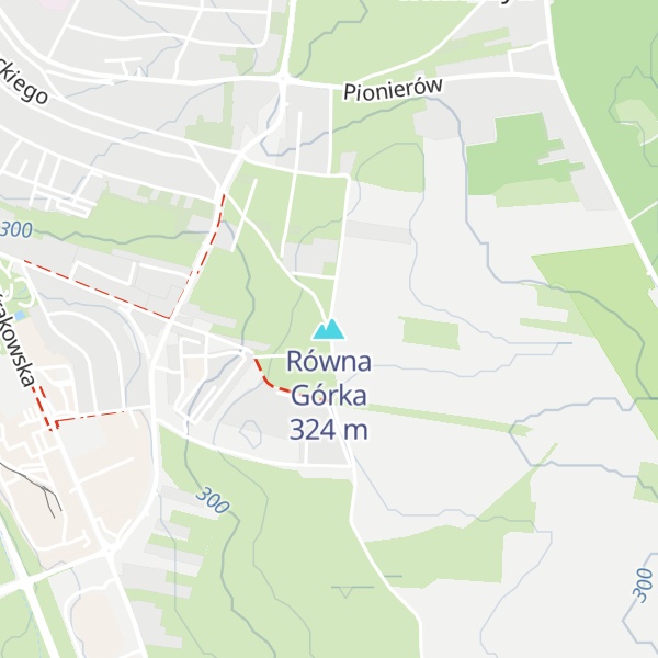 Map of Równa Górka
