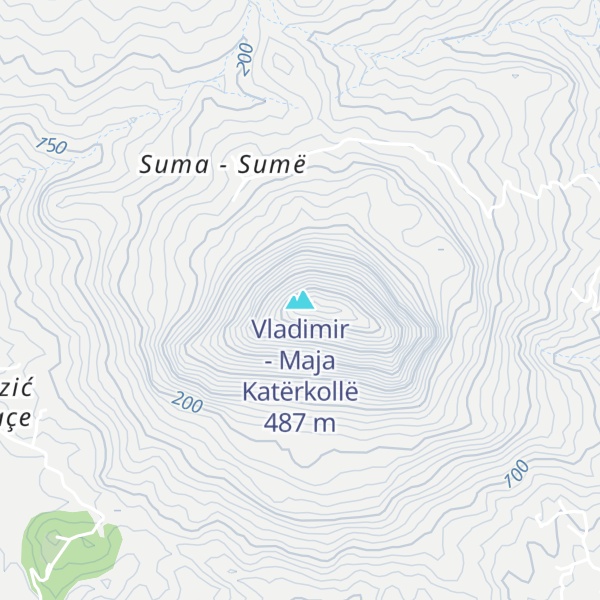 Map of Vladimir - Maja Katërkollë