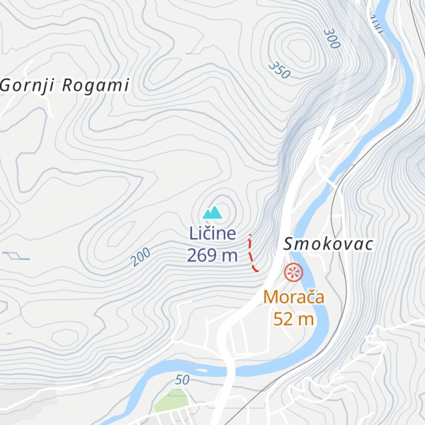 Map of Ličine