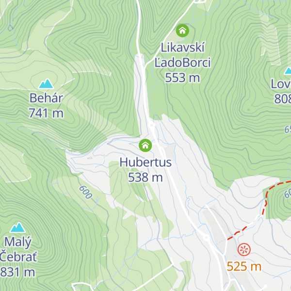 Map of Hubertus
