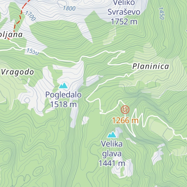 Map of Planinarski Dom Maganik