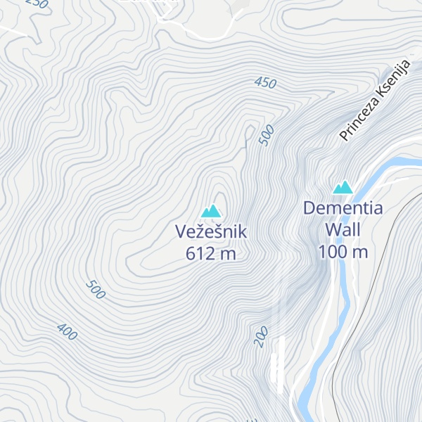 Map of Vežešnik