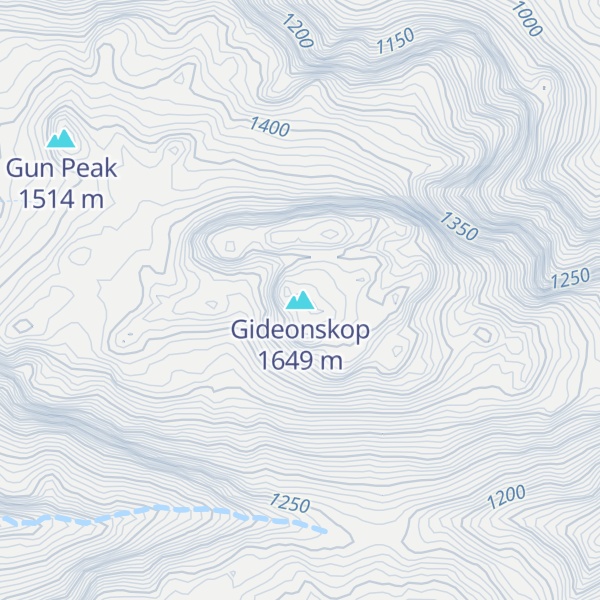 Map of Gideonskop