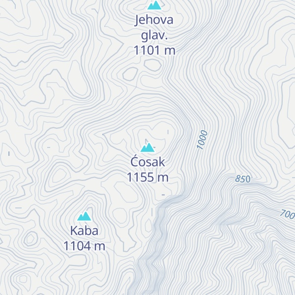 Map of Ćosak