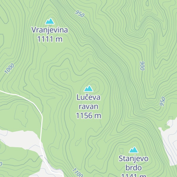 Map of Lučeva ravan