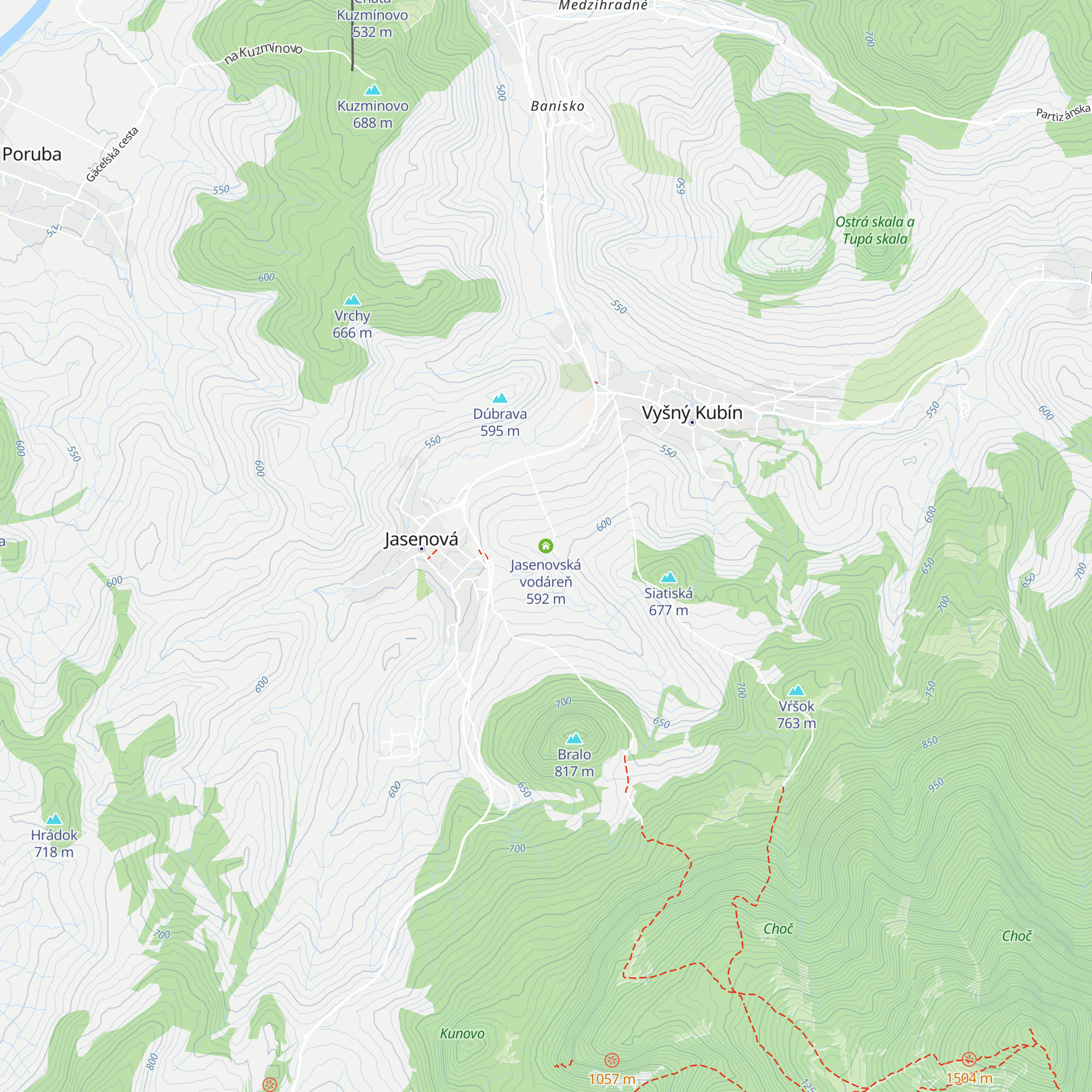 Jasenovská vodáreň map