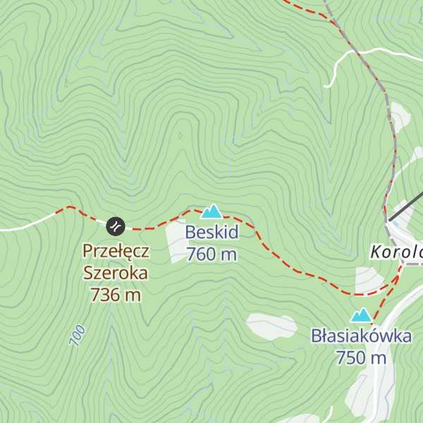 Map of Beskid