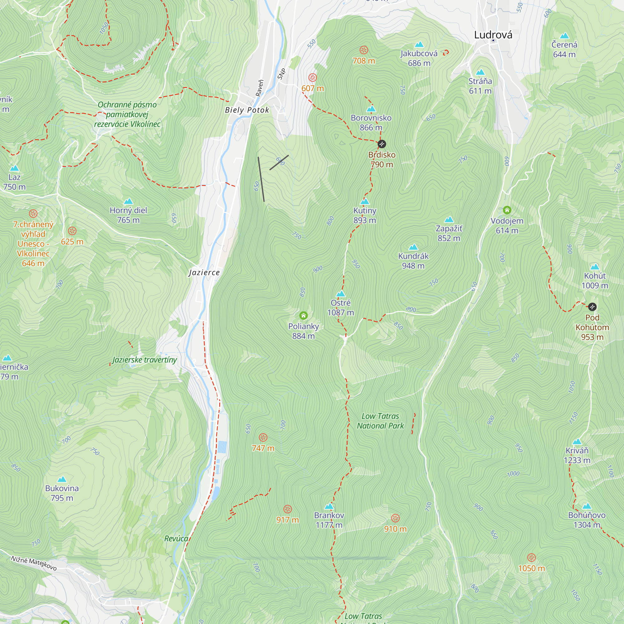 Poľovnícka chata map