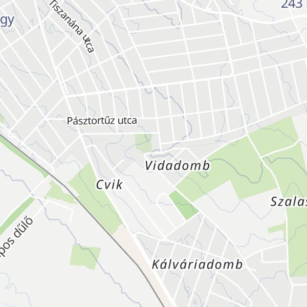 Map of Vida-domb