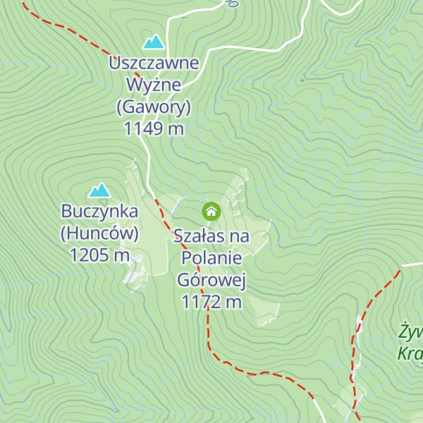 Map of Szałas na Polanie Górowej