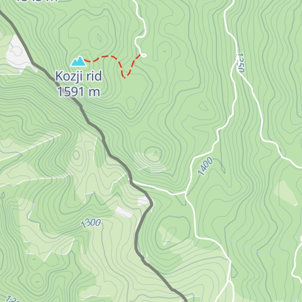 Map of Lasnata glava