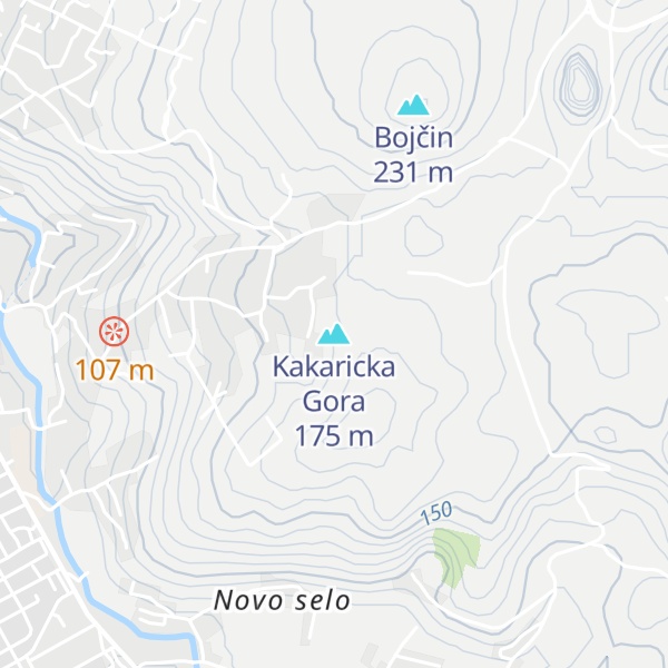 Map of Kakaricka Gora