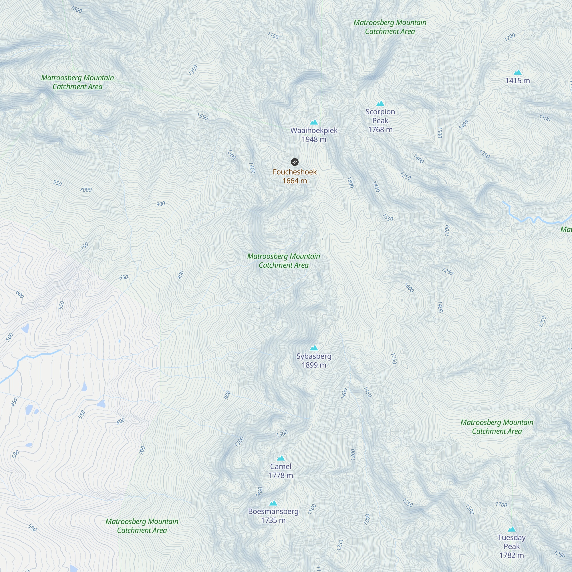 Middle Hut map