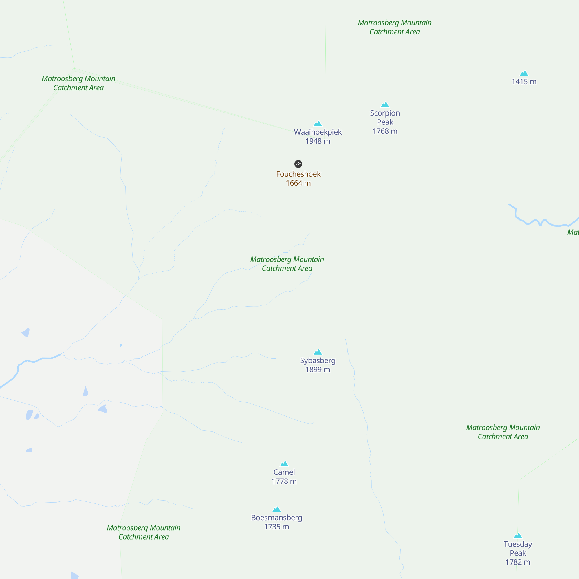 Middle Hut map