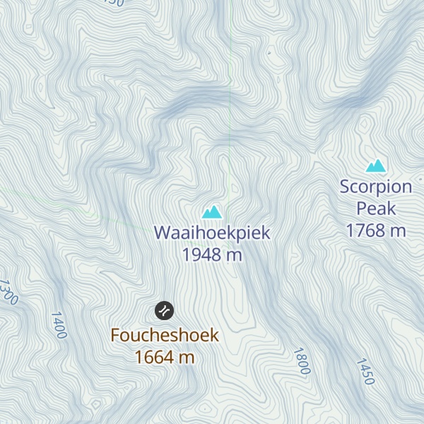Map of Waaihoekpiek
