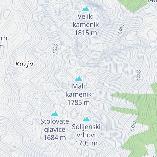 Map of Mali kamenik