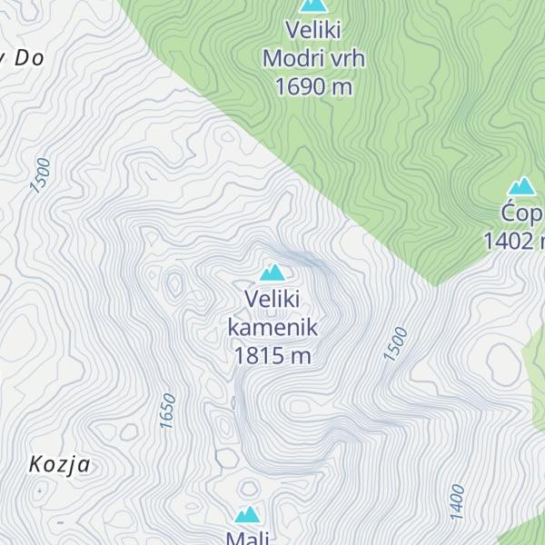 Map of Veliki kamenik