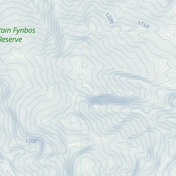 Map of Michell's Peak