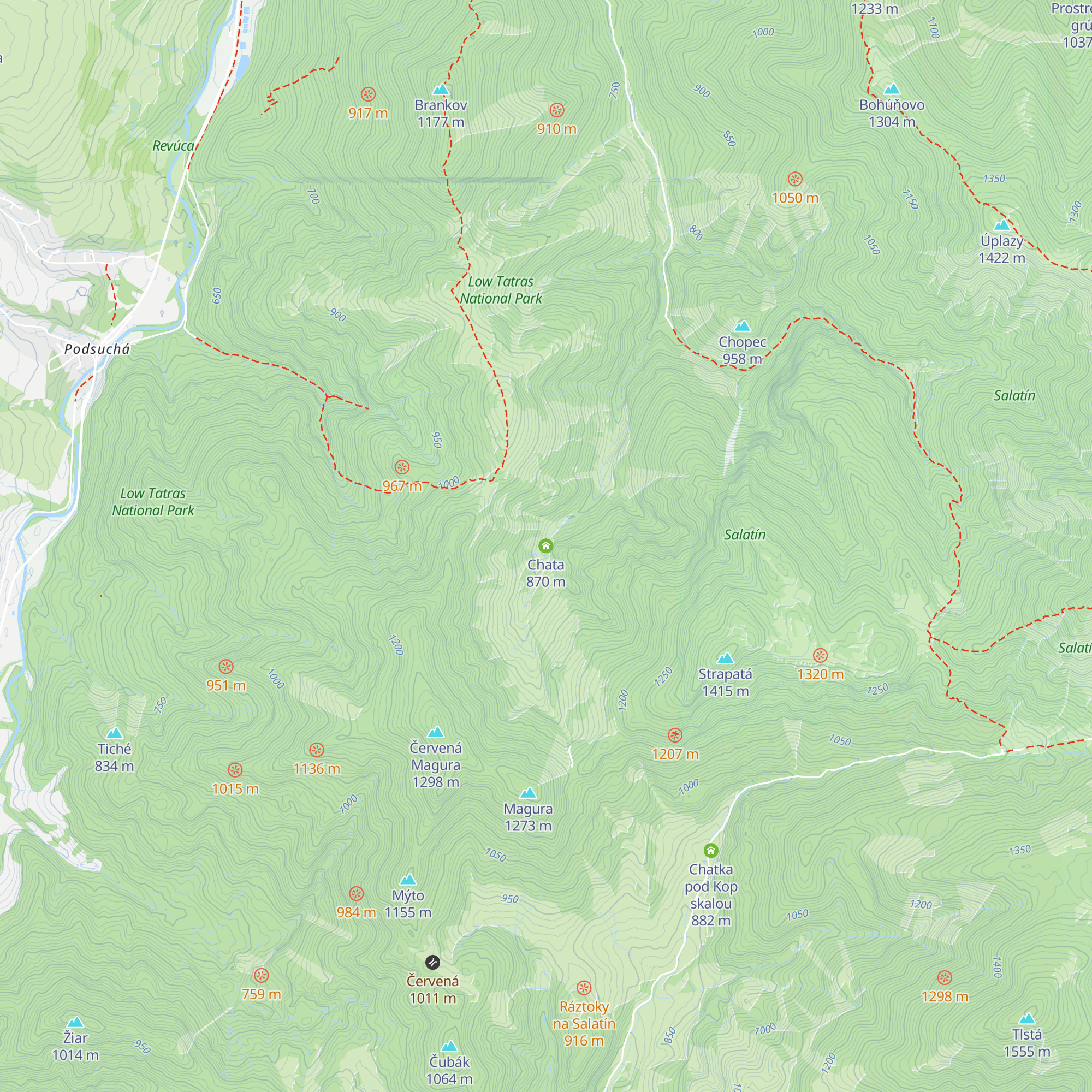 Chata map