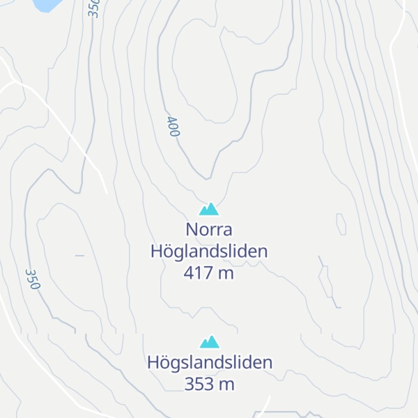Map of Norra Höglandsliden