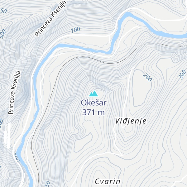 Map of Okešar