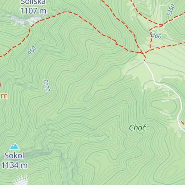 Map of Malá Magura