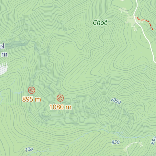 Map of Stredné