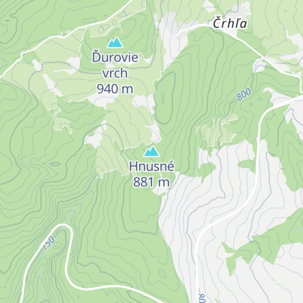 Map of Hnusné