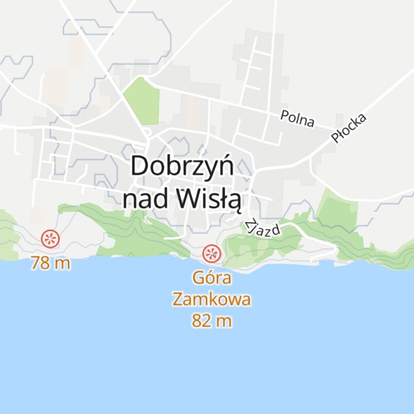 Map of Zamkowa Góra