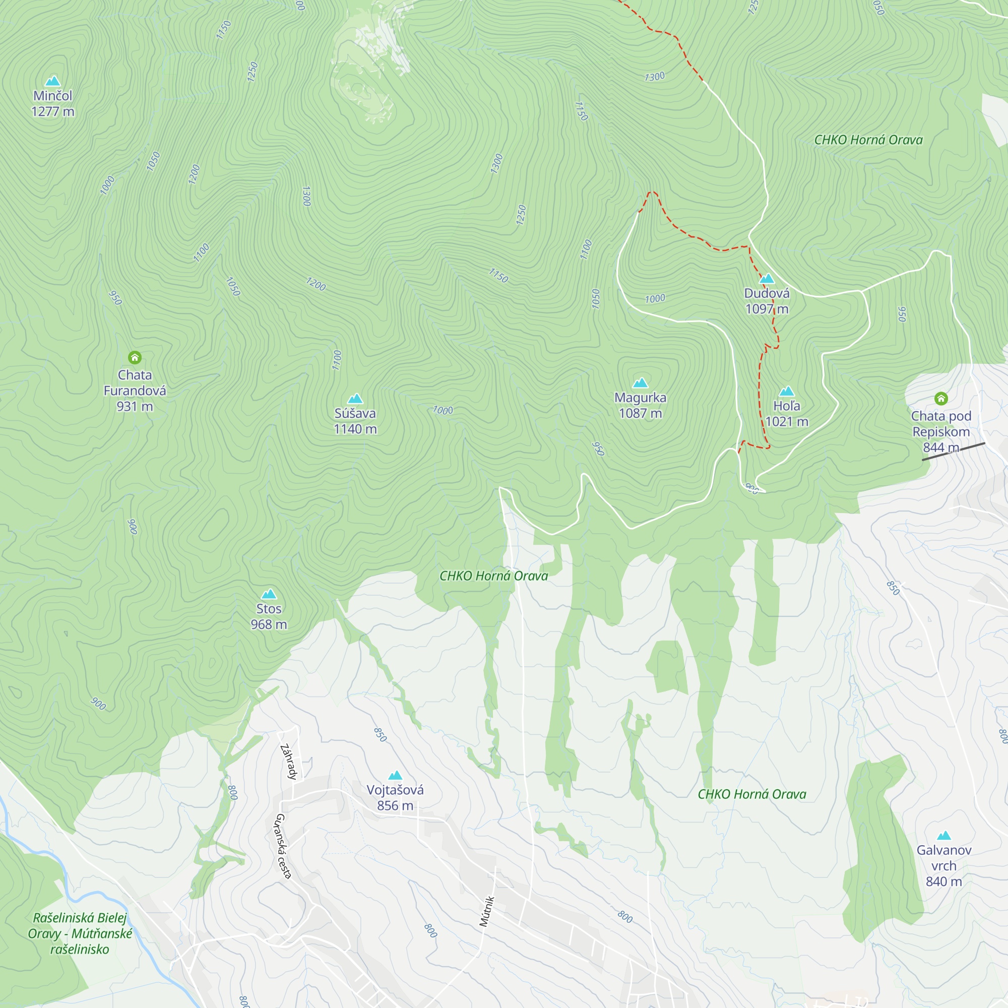 Hájovňa Vajdovky map