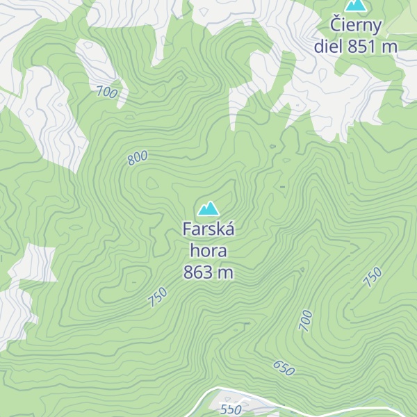 Map of Farská hora