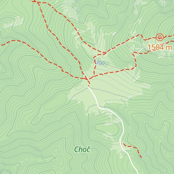 Map of Hotel Choč