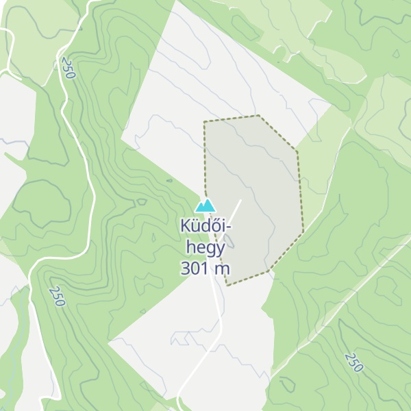 Map of Küdői-hegy