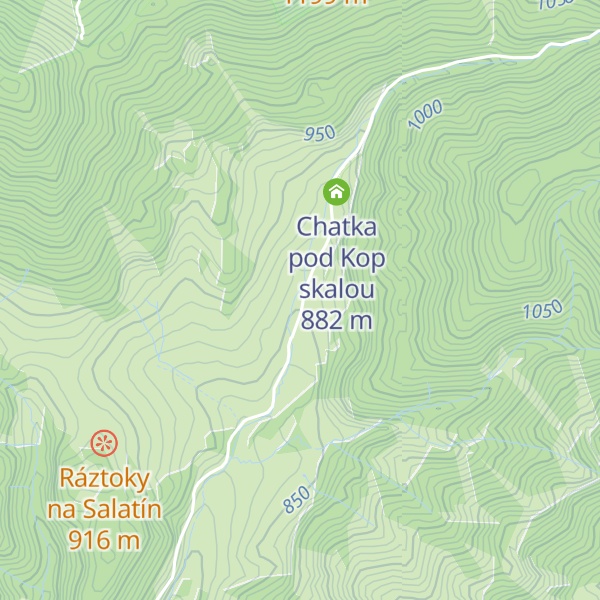 Map of Chatka pod Grapou