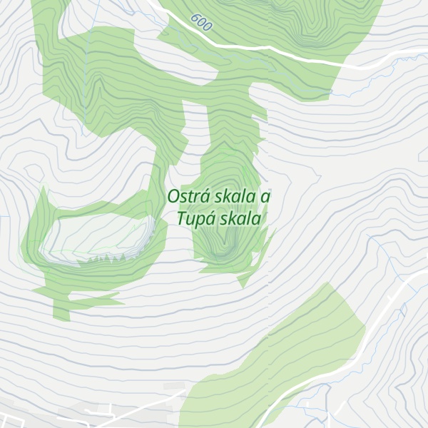 Map of Ostrá skala