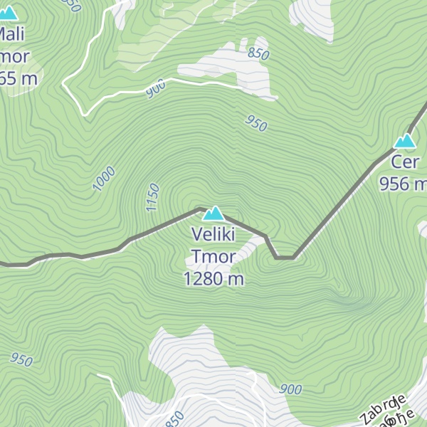 Map of Veliki Tmor