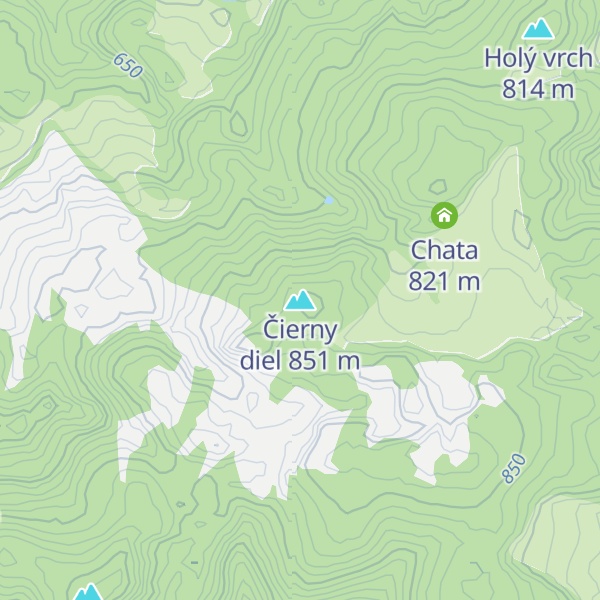 Map of Čierny diel