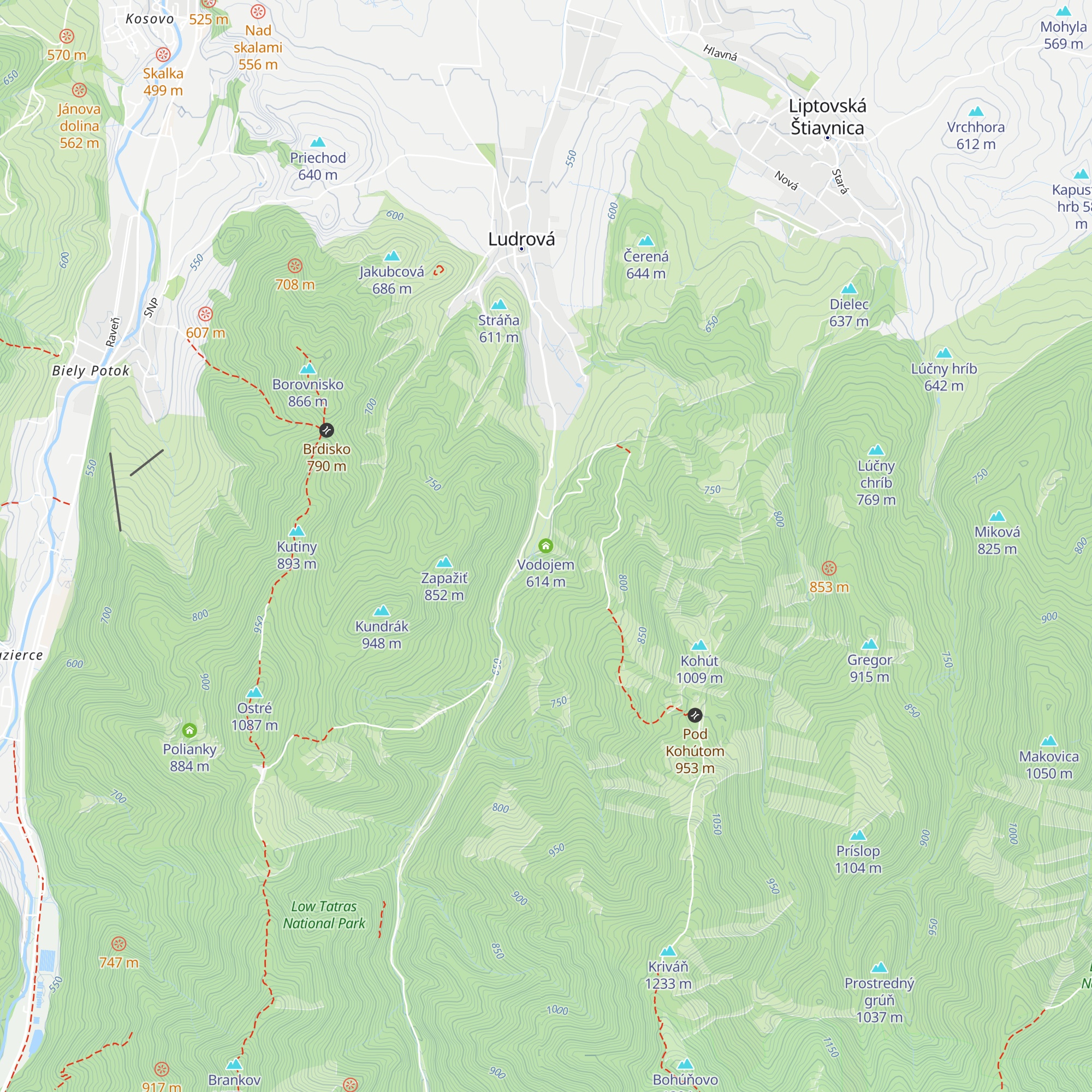 Vodojem map