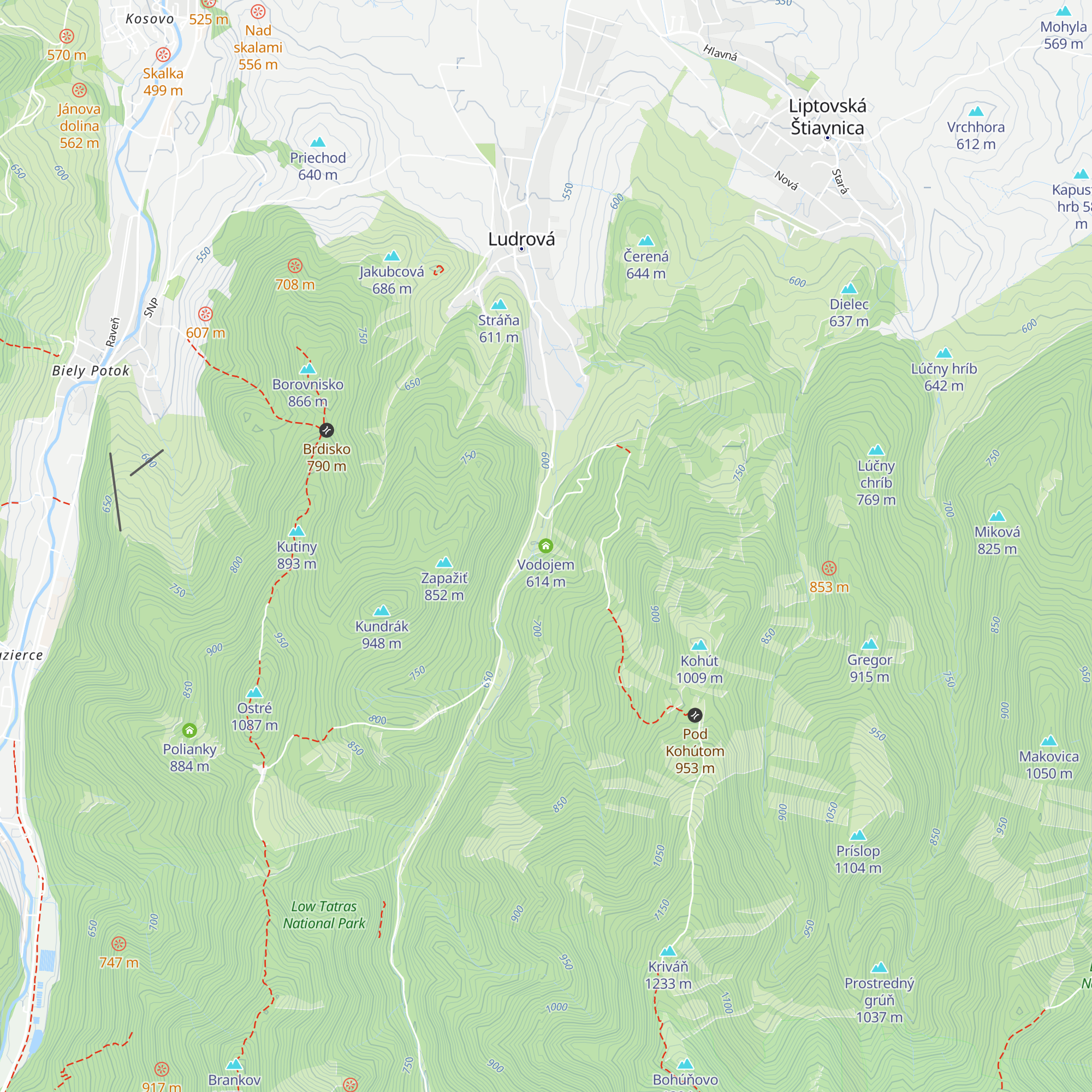 Vodojem map