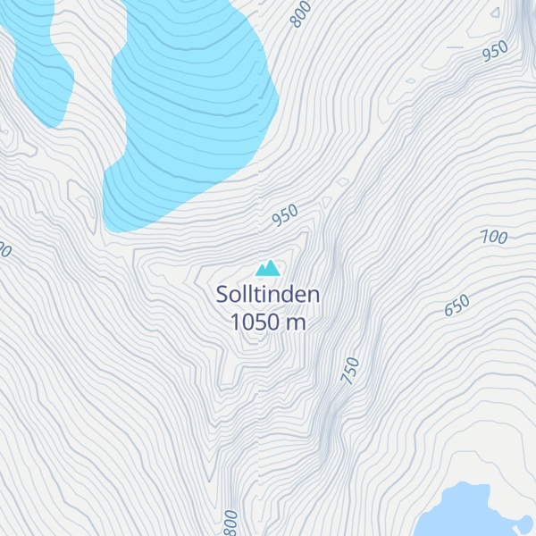 Map of Solltinden