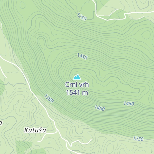 Map of Crni vrh